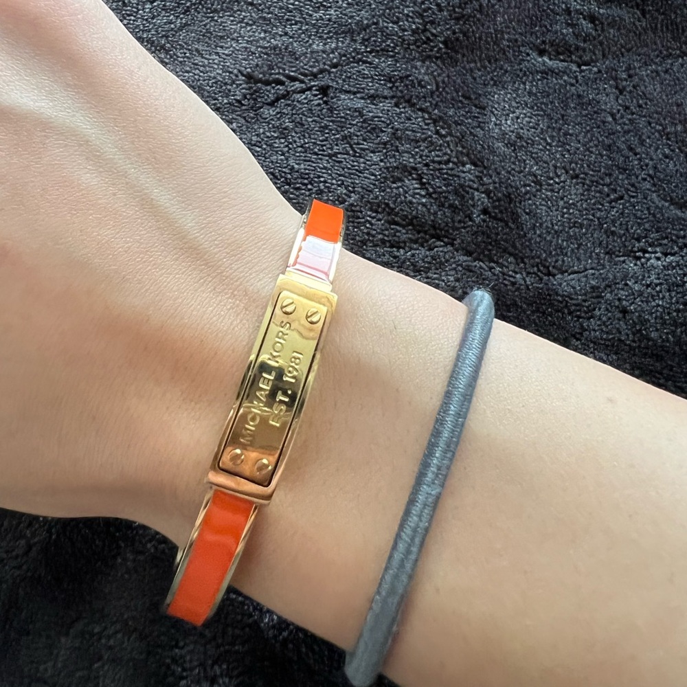 Michael Kors Bangle - Orange and Gold
